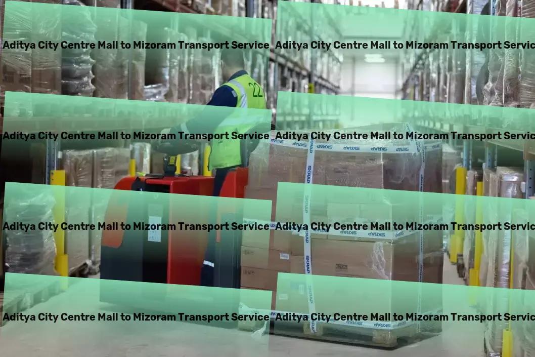 Aditya City Centre Mall to Mizoram Transport Express household logistics