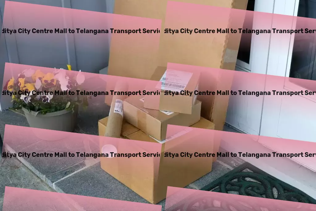 Aditya City Centre Mall to Telangana Transport Fast cargo forwarding