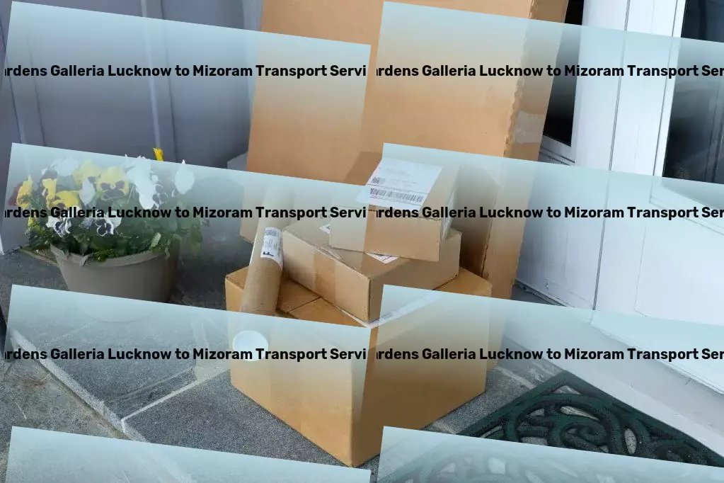 Gardens Galleria Lucknow to Mizoram Transport Advanced goods logistics