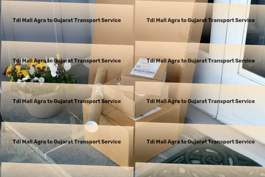 Tdi Mall Agra to Gujarat Transport Quick cargo transport