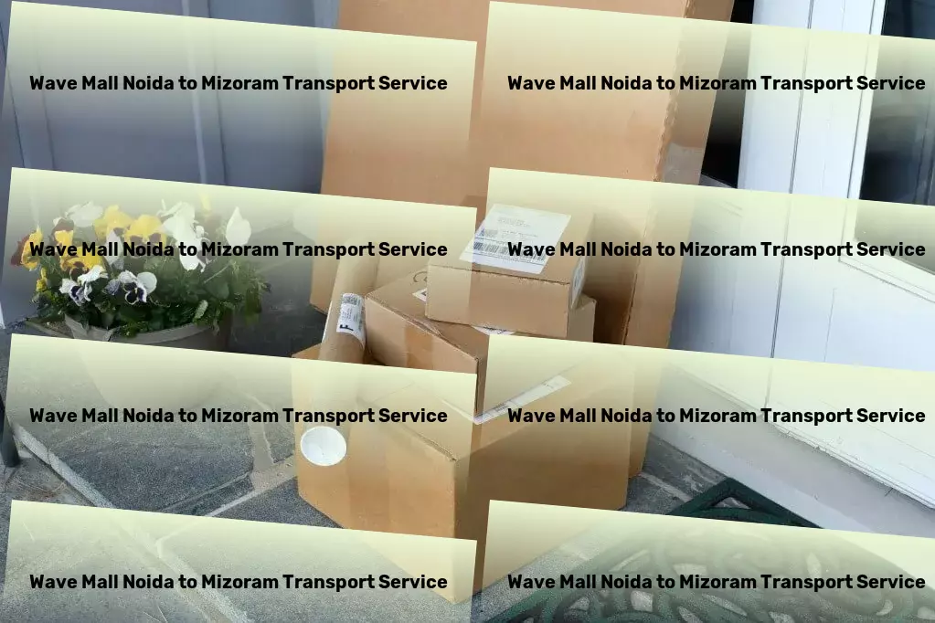 Wave Mall Noida to Mizoram Transport Door-to-door goods shipment